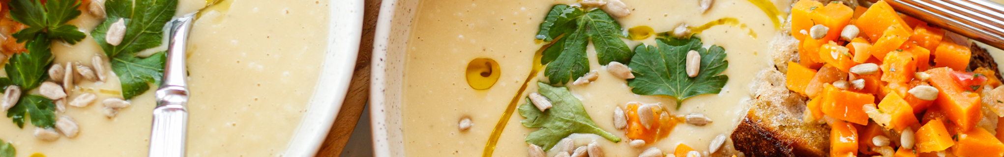 Roasted celeriac soup with apple-pumpkin bruschetta from Lena Fuchs-MeinLeckeresLeben-
