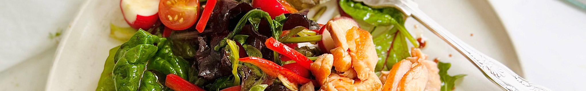Thuy Pham-Crispy salmon rainbow salad