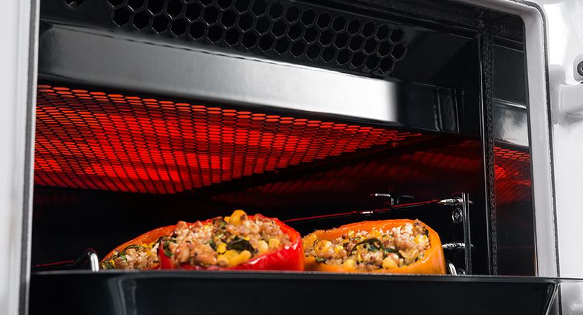 Infrared integrated grill cavity available on AGA R3 Series models