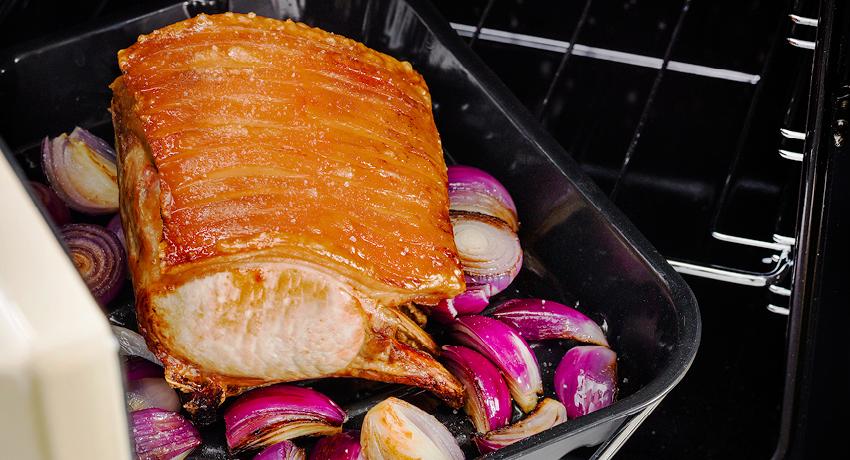 Roast Pork with Red Onion