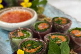 Thuy Pham summer rolls canapés